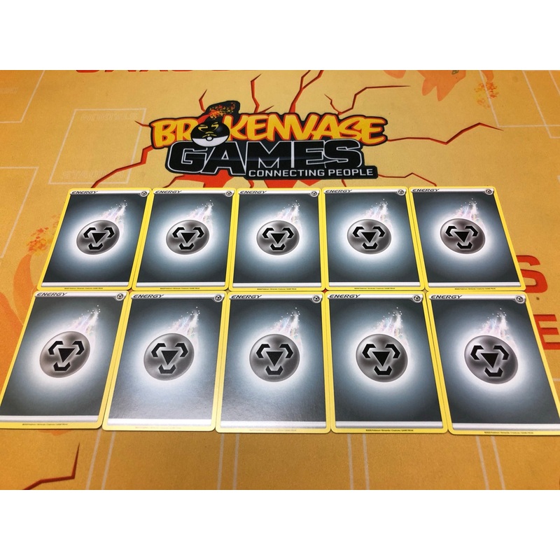 10 X Pokemon Basic Energy – Metal Energy