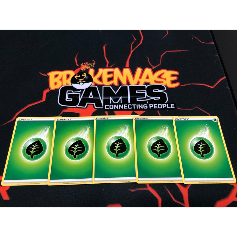5 X Pokemon Basic Energy – Grass Energy