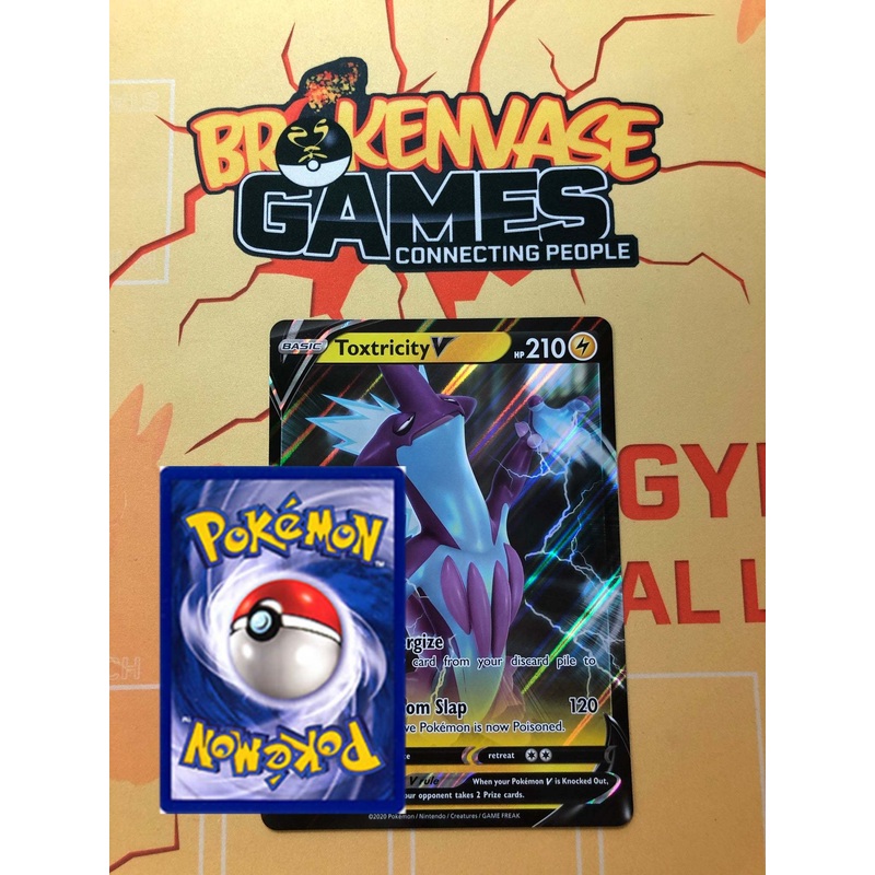 Pokemon Card SWSH017 Toxtricity V JUMBO OVERSIZED BLACK STAR PROMO