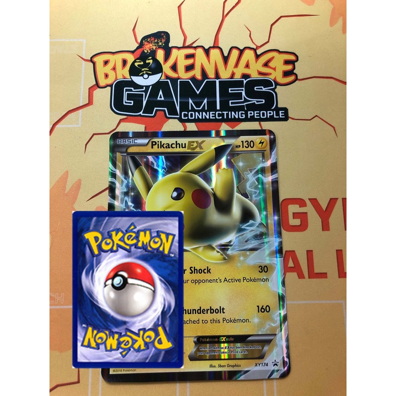 Pokemon Card XY 174 Pikachu EX JUMBO OVERSIZED PROMO