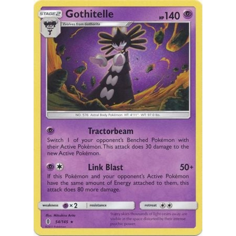 Pokemon Card Guardian Rising 054/145 Gothitelle Rare