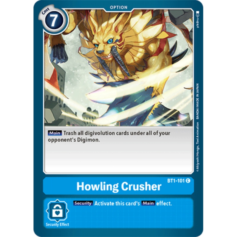 Digimon Card Ver 1.5 Howling Crusher BT1-101 C