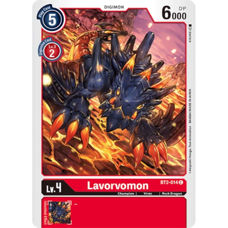 Digimon Card Ver 1.5 Lavorvomon BT2-014 C