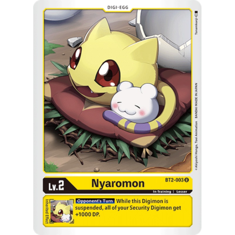 Digimon Card Ver 1.5 Nyaromon BT2-003 U