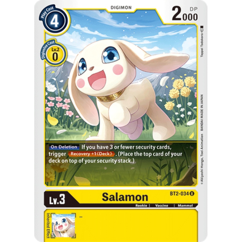 Digimon Card Ver 1.5 Salamon BT2-034 U
