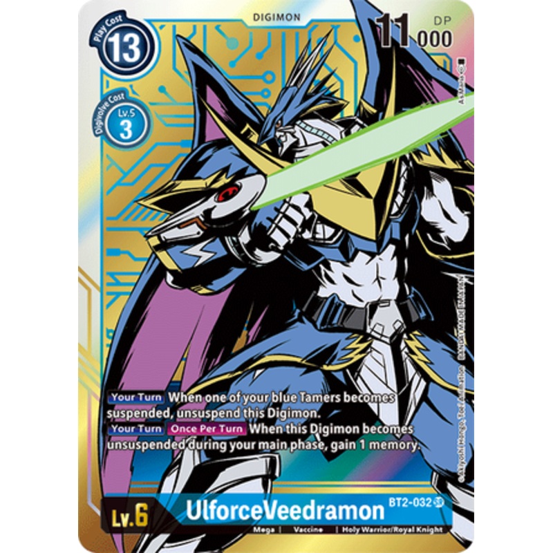 Digimon Card Ver 1.5 UlforceVeedramon BT2-032 SR Alternative Art