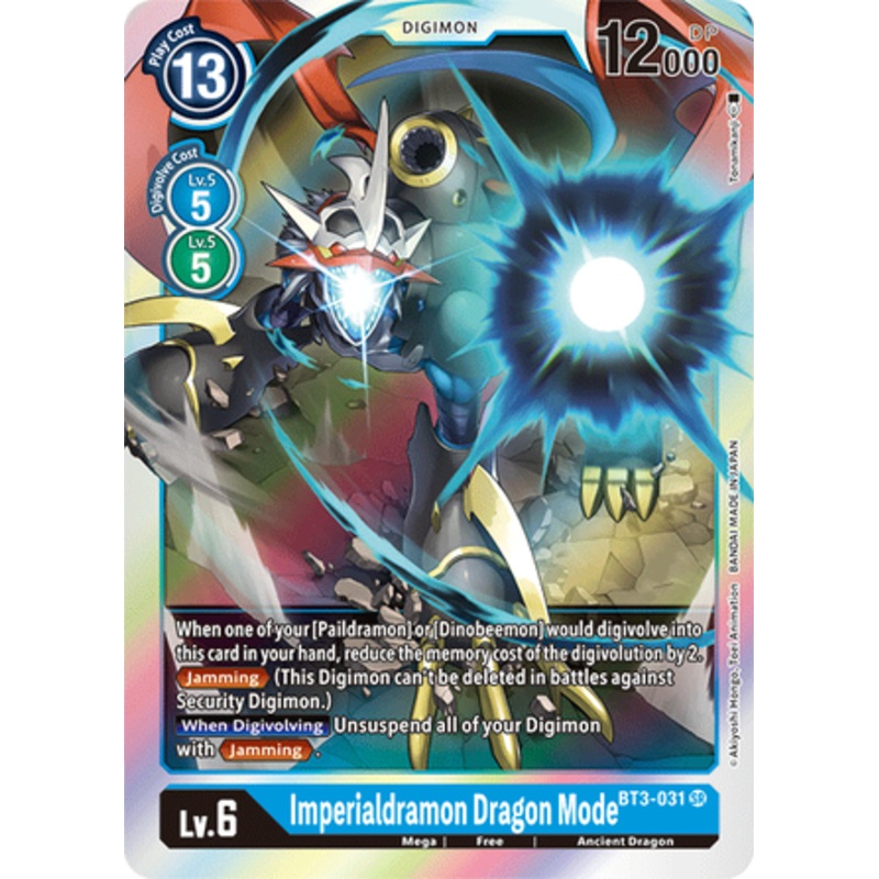 Digimon Card Ver 1.5 Imperialdramon Dragon Mode BT3-031 SR