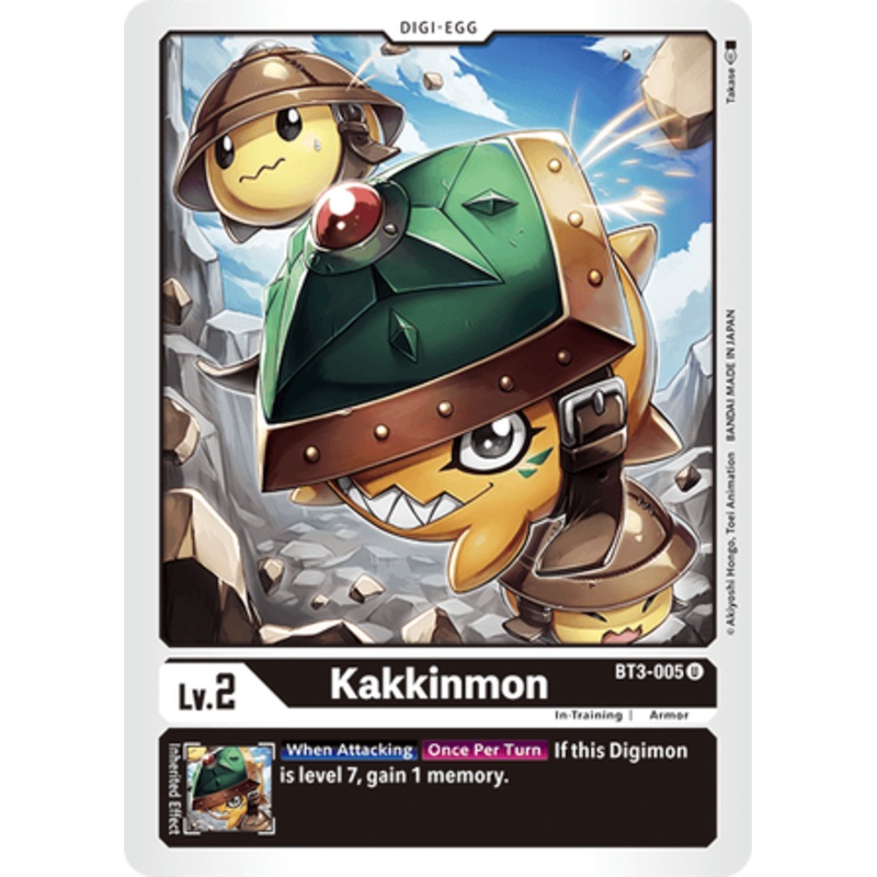 Digimon Card Ver 1.5 Kakkinmon BT3-005 U