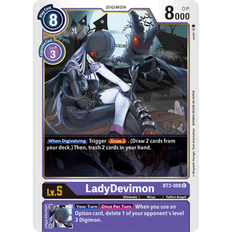 Digimon Card Ver 1.5 LadyDevimon BT3-088 R
