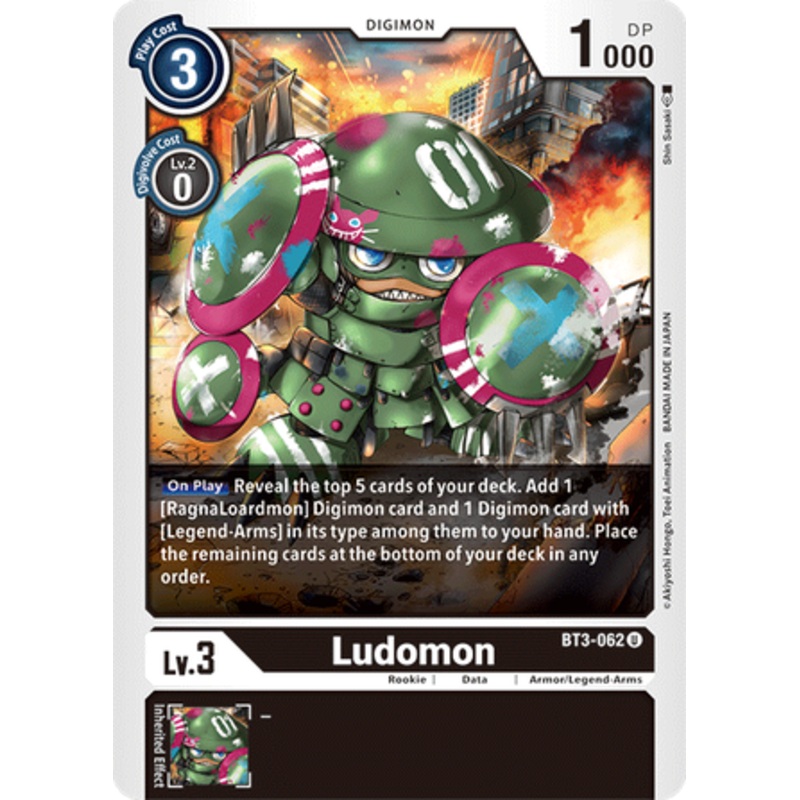 Digimon Card Ver 1.5 Ludomon BT3-062 U