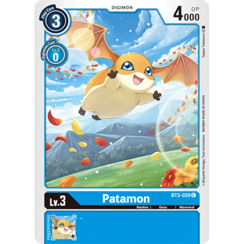 Digimon Card Ver 1.5 Patamon BT3-020 C
