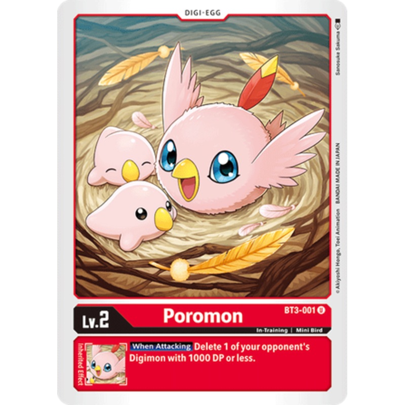 Digimon Card Ver 1.5 Poromon BT3-001 U