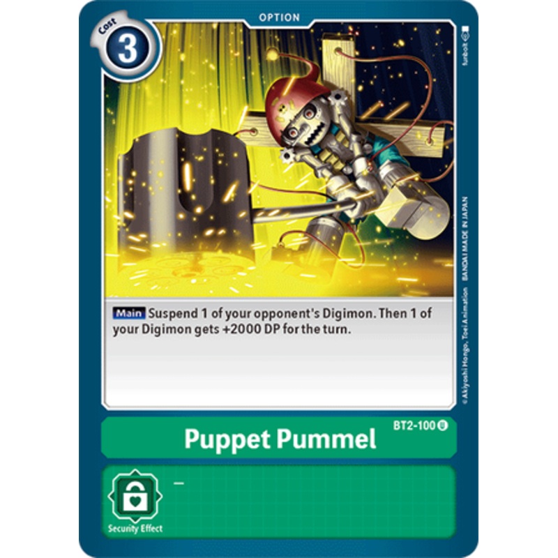 Digimon Card Ver 1.5 Puppet Pummel BT2-100 U