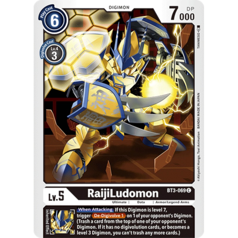 Digimon Card Ver 1.5 RaijiLudomon BT3-069 C