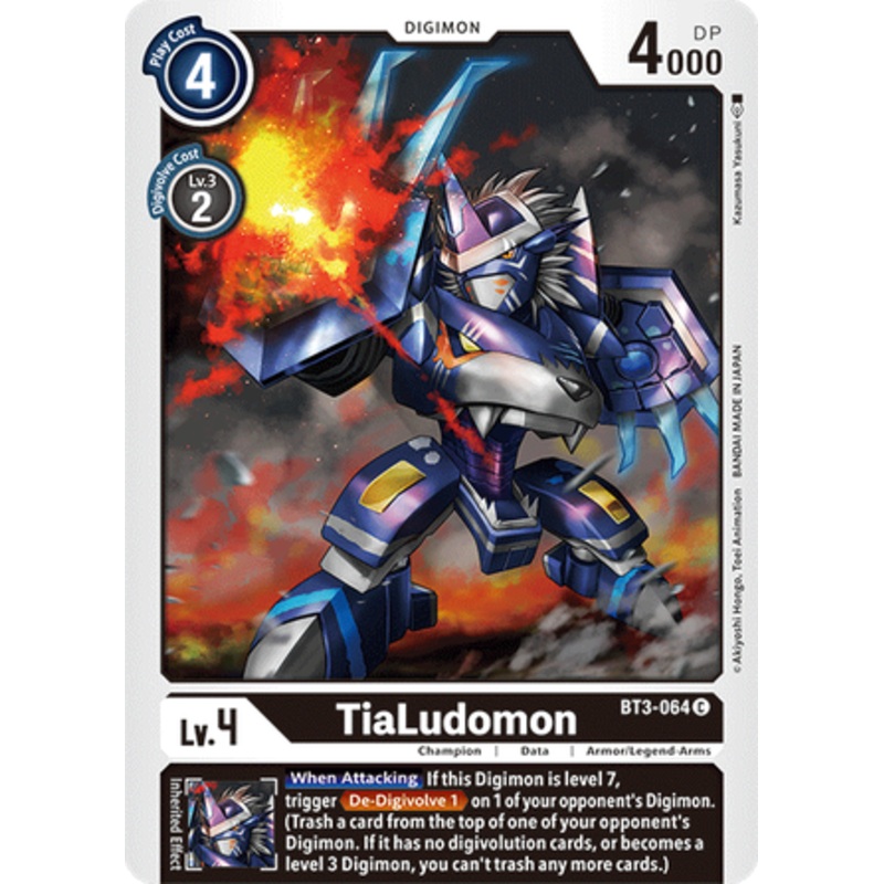 Digimon Card Ver 1.5 TiaLudomon BT3-064 C