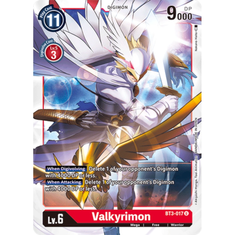 Digimon Card Ver 1.5 Valkyrimon BT3-017 U