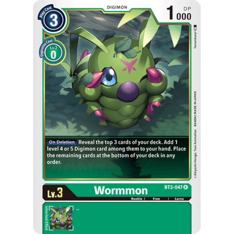 Digimon Card Ver 1.5 Wormmon BT3-047 R