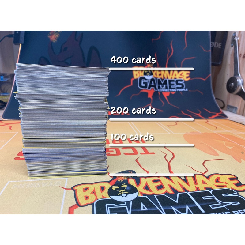 100, 200, 400 Authentic Pokemon Cards Bulk Bundle Lot Sets