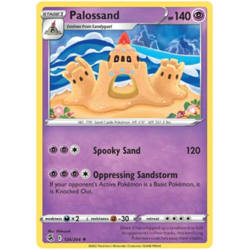 Pokemon Card Fusion Strike 126/264 Palossand Rare