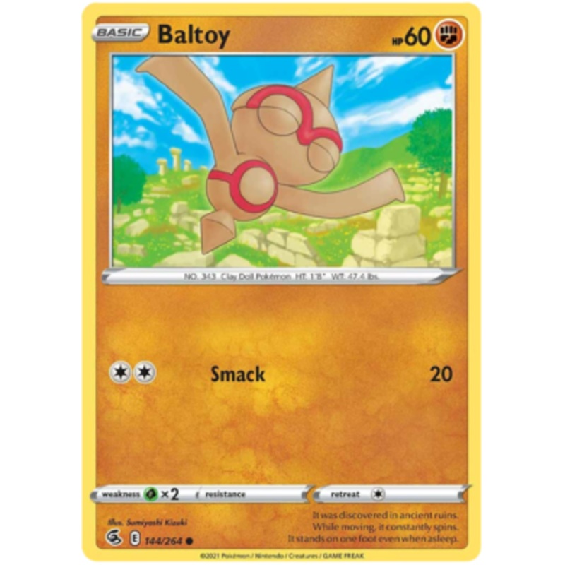 Pokemon Card Fusion Strike 144/264 Baltoy Common