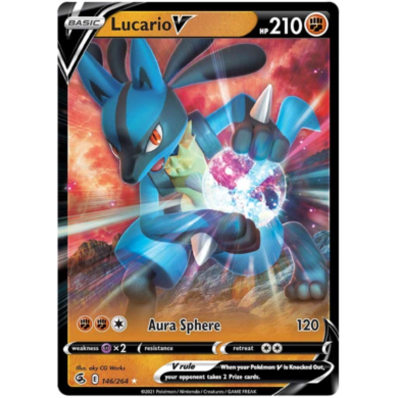 Pokemon Card Fusion Strike 146/264 Lucario V Ultra Rare