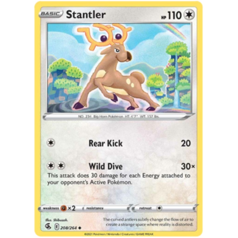 Pokemon Card Fusion Strike 208/264 Stantler Uncommon
