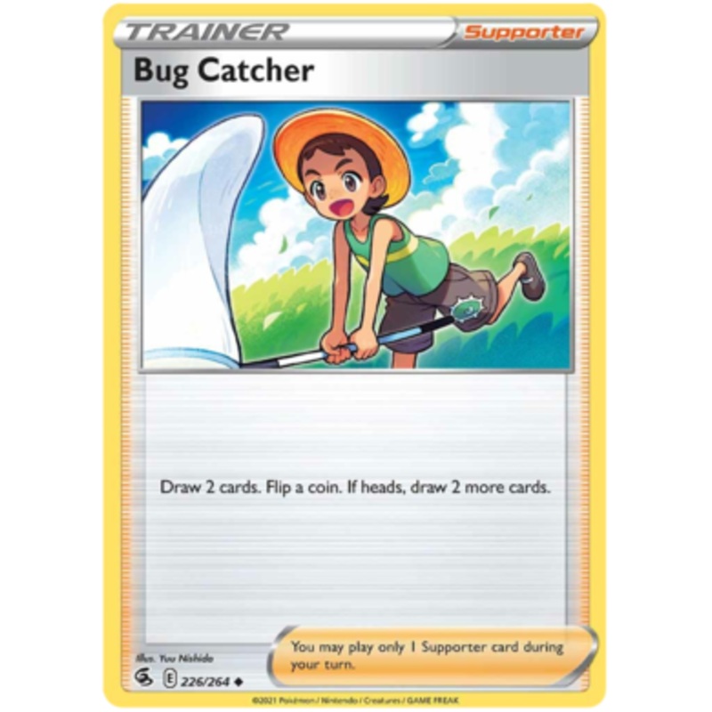 Pokemon Card Fusion Strike 226/264 Bug Catcher Uncommon