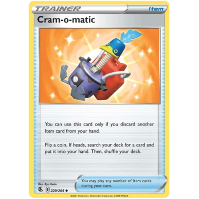Pokemon Card Fusion Strike 229/264 Cram-o-matic Uncommon