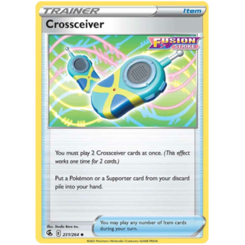 Pokemon Card Fusion Strike 231/264 Crossceiver Uncommon
