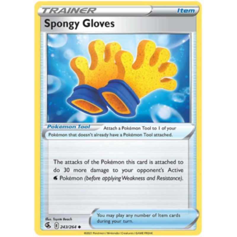 Pokemon Card Fusion Strike 243/264 Spongy Gloves Uncommon