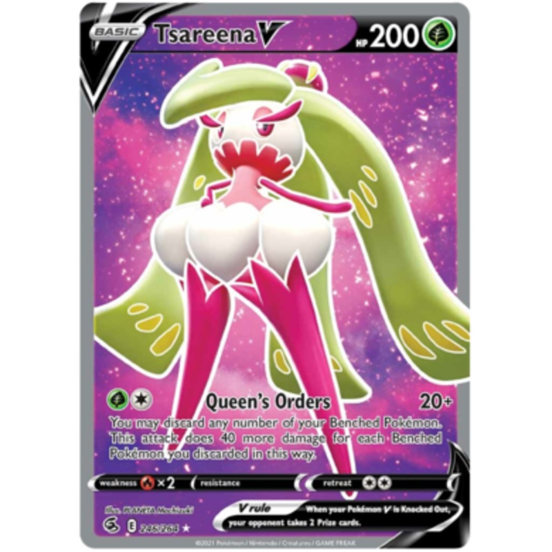 Pokemon Card Fusion Strike 246/264 Tsareena V Full Art