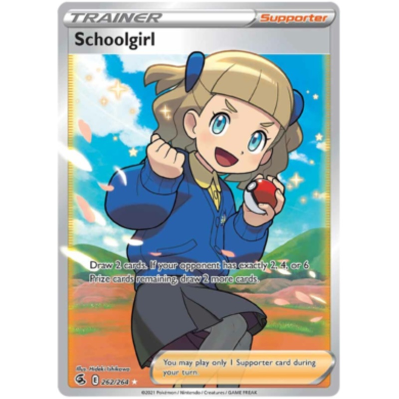 Pokemon Card Fusion Strike 262/264 Schoolgirl Full Art