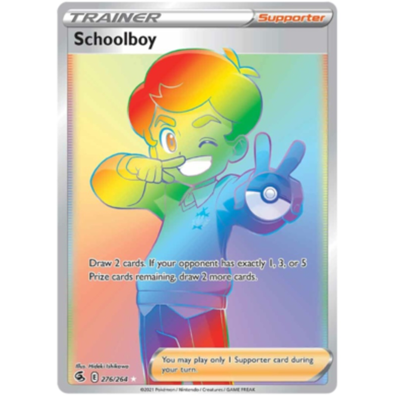 Pokemon Card Fusion Strike 276/264 Schoolboy Hyper Rare