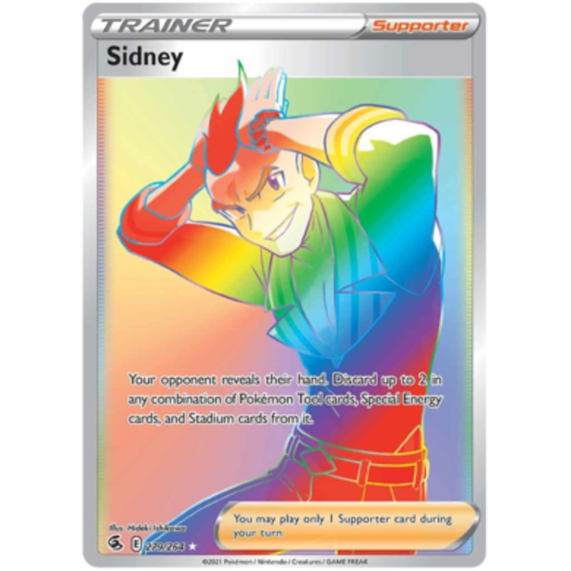 Pokemon Card Fusion Strike 279/264 Sidney Hyper Rare
