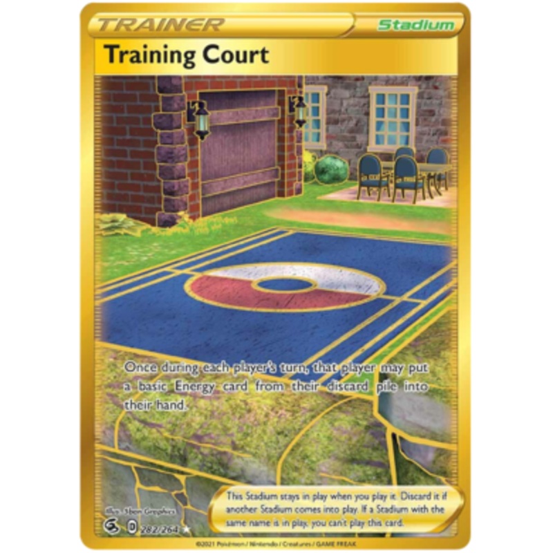 Pokemon Card Fusion Strike 282/264 Training Court Secret Rare