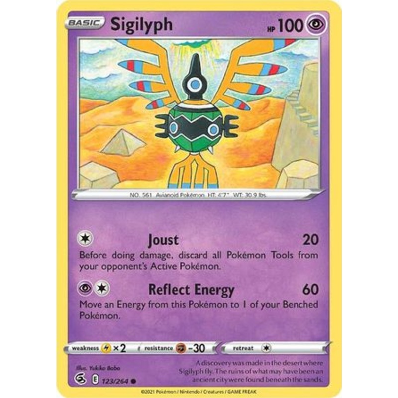 Pokemon Card Fusion Strike 123/264 Sigilyph Common