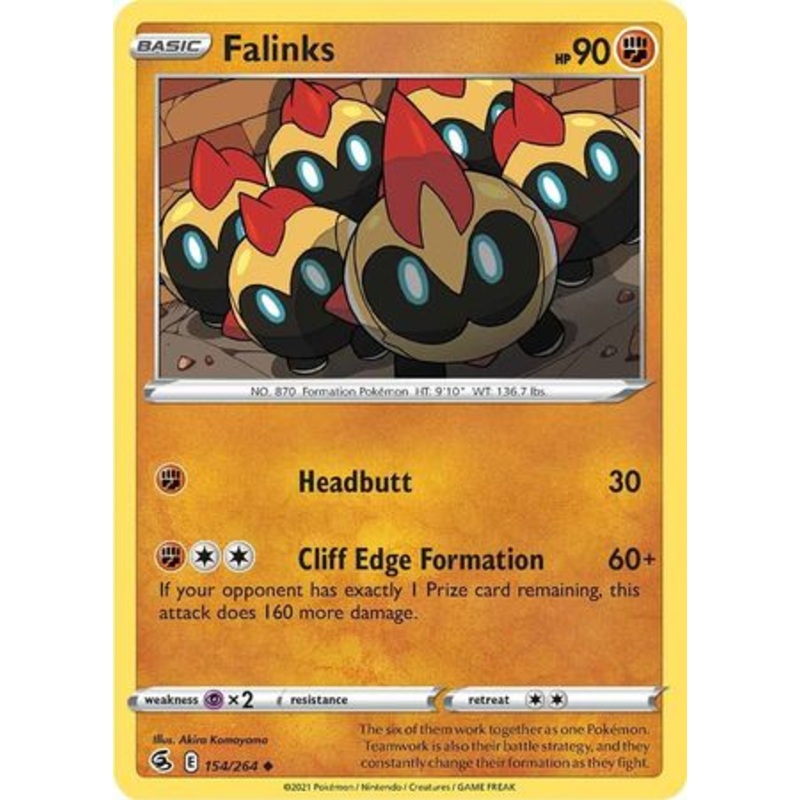 Pokemon Card Fusion Strike 154/264 Falinks Uncommon