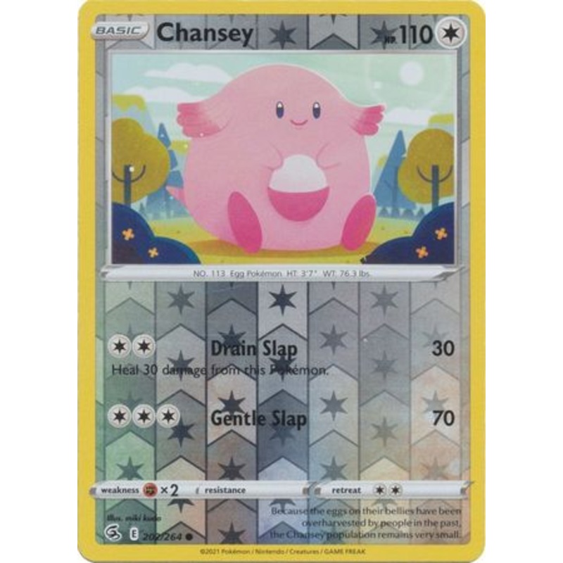 Pokemon Card Fusion Strike 202/264 Chansey Reverse Holo Common