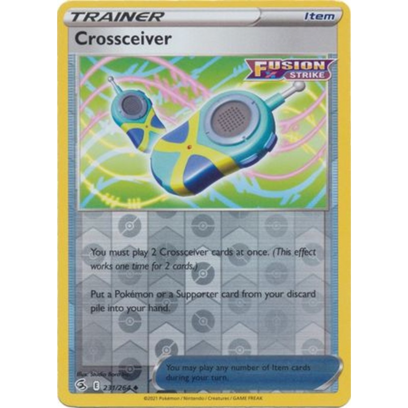Pokemon Card Fusion Strike 231/264 Crossceiver Reverse Holo Uncommon
