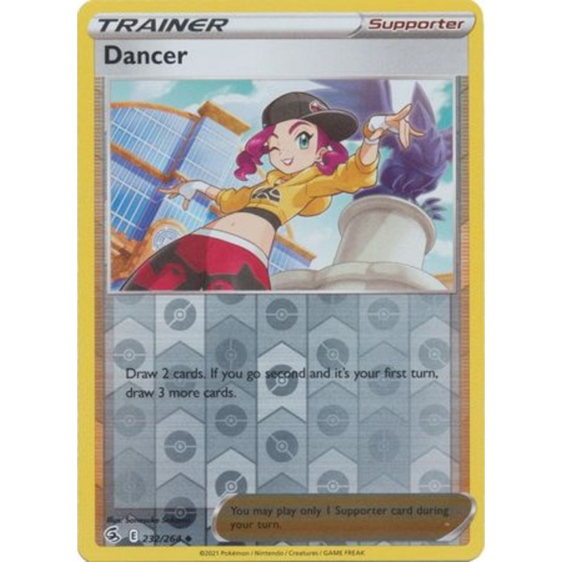 Pokemon Card Fusion Strike 232/264 Dancer Reverse Holo Uncommon