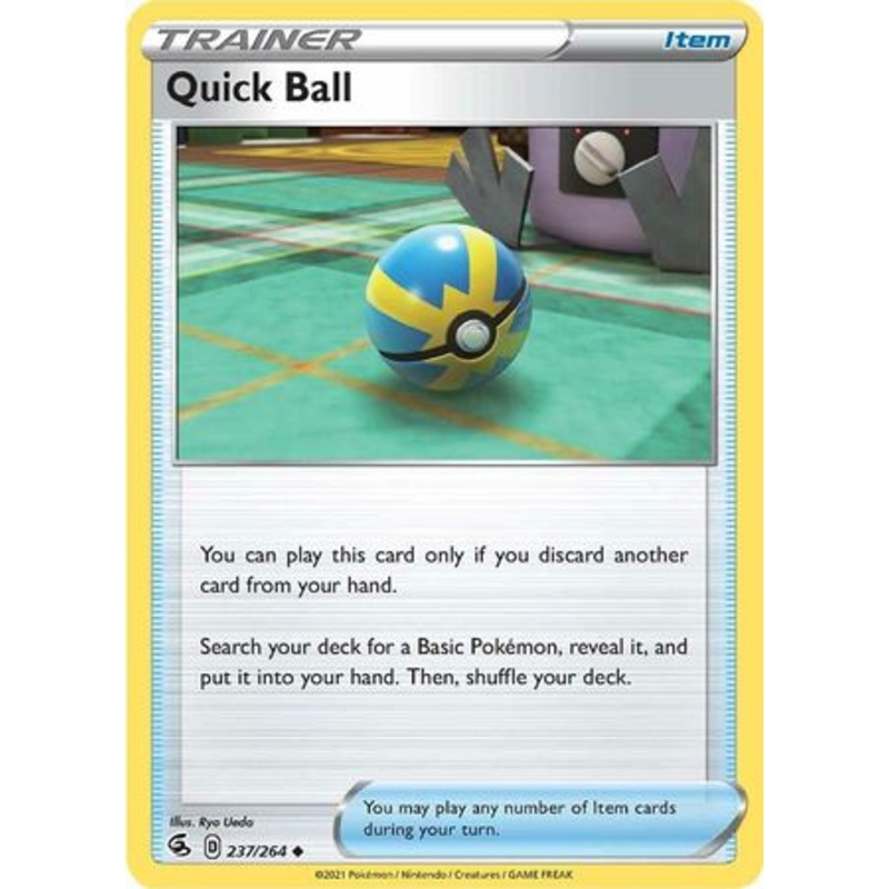Pokemon Card Fusion Strike 237/264 Quick Ball Uncommon