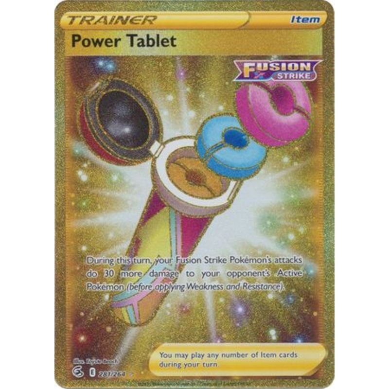 Pokemon Card Fusion Strike 281/264 Power Tablet Secret Rare