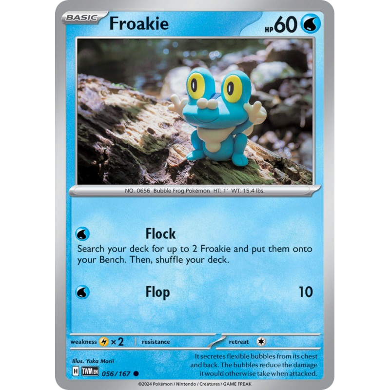 056/167 56/167 Froakie  Pokemon Card  Twilight Masquerade Common *MINT*