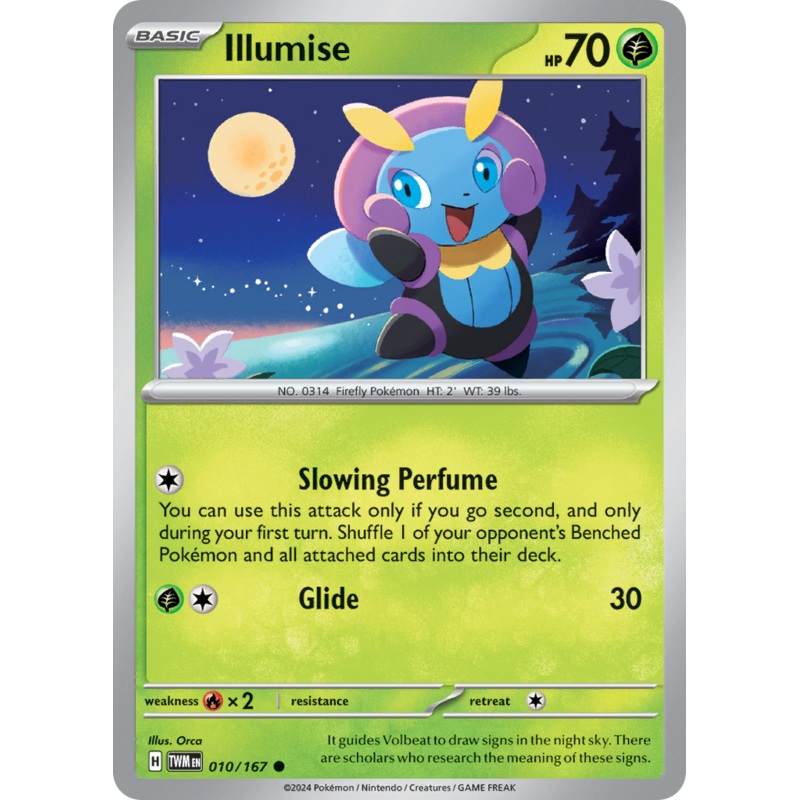 010/167 10/167 Illumise  Pokemon Card  Twilight Masquerade Common *MINT*