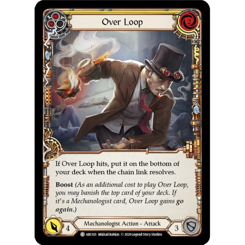 Flesh and Blood Arcane Rising Unlimited C ARC021 Over Loop (Yellow) Standard