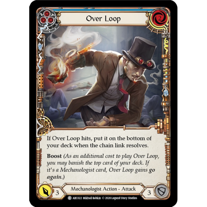 Flesh and Blood Arcane Rising Unlimited C ARC022 Over Loop (Blue) Standard