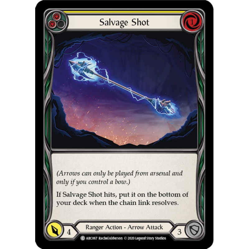 Flesh and Blood Arcane Rising Unlimited C ARC067 Salvage Shot (Yellow) Rainbow