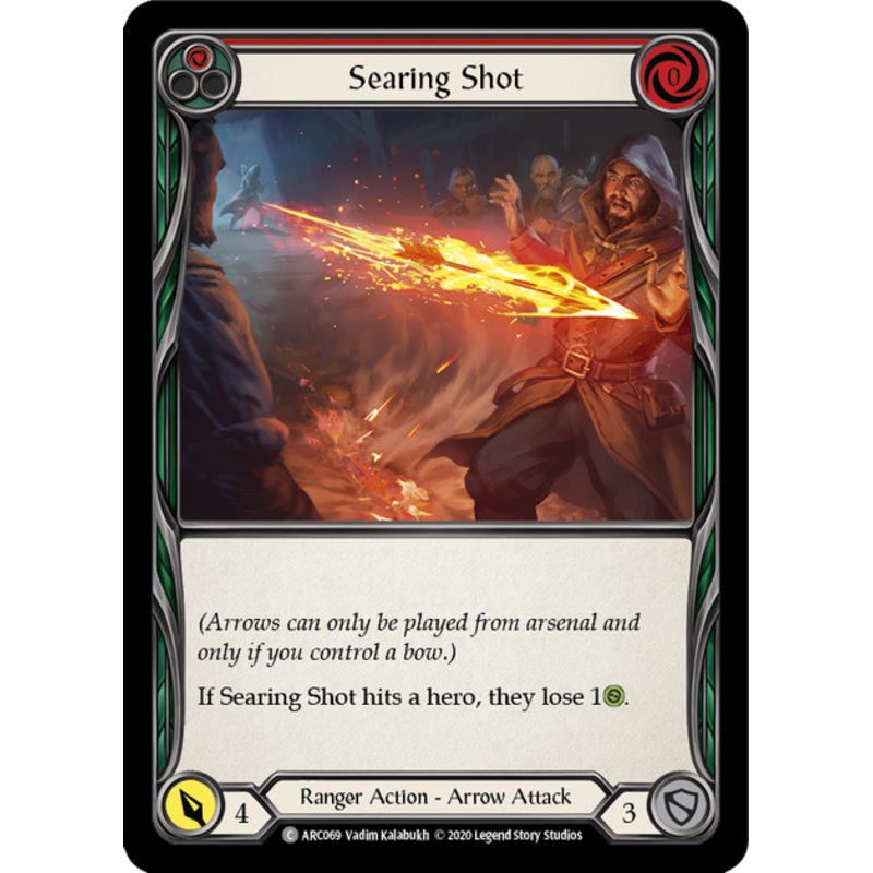 Flesh and Blood Arcane Rising Unlimited C ARC069 Searing Shot (Red) Standard