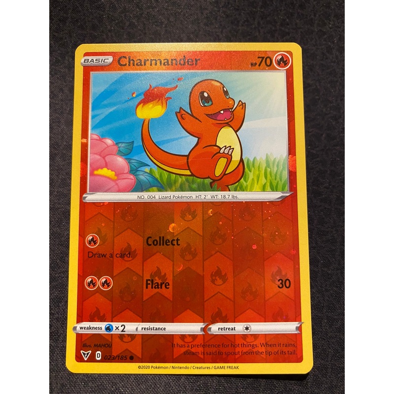 Pokemon Card Vivid Voltage 023/185 23/185 Charmander Cosmo Reverse Holo Common