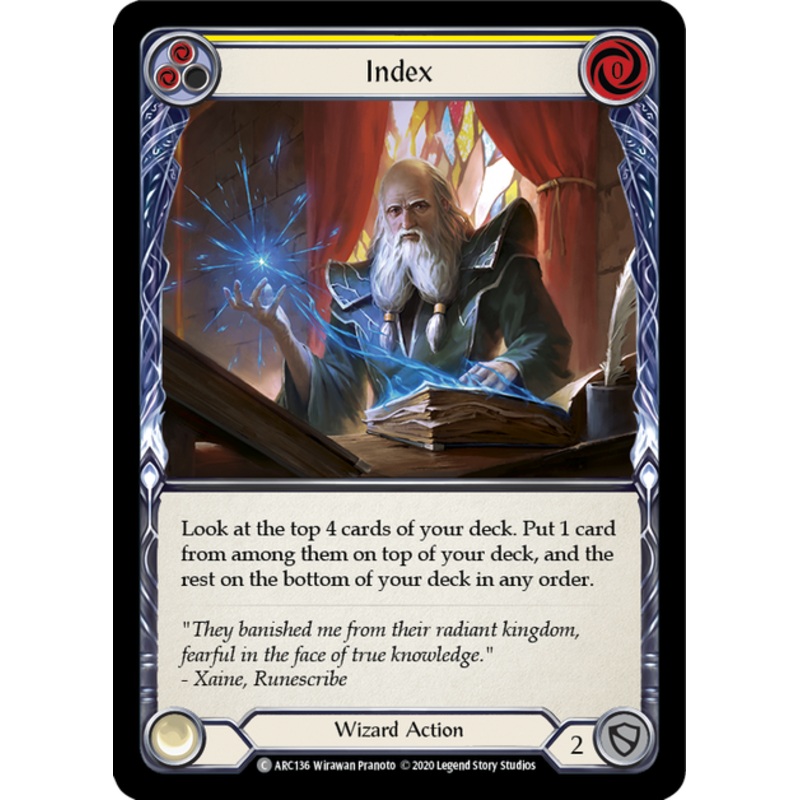 Flesh and Blood Arcane Rising Unlimited C ARC136 Index (Yellow) Standard